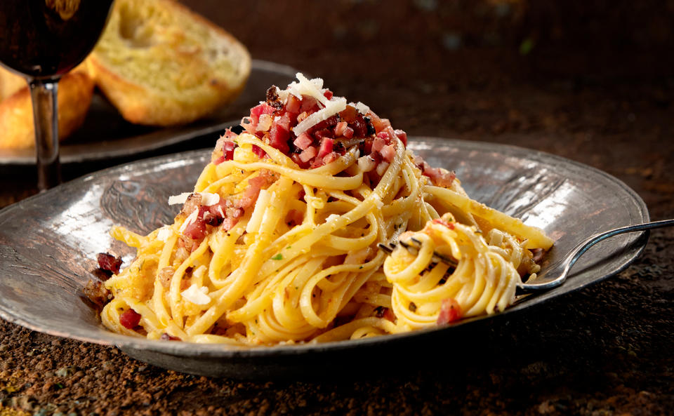 Spaghetti mit Lardopesto