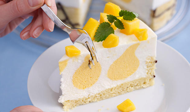 Buttermilch-Mango-Torte