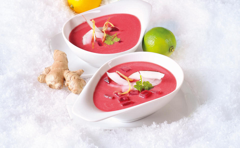 Rote-Rüben-Suppe mit Curry