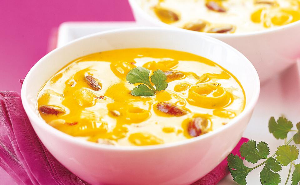Gelbe Bohnensuppe mit Curry