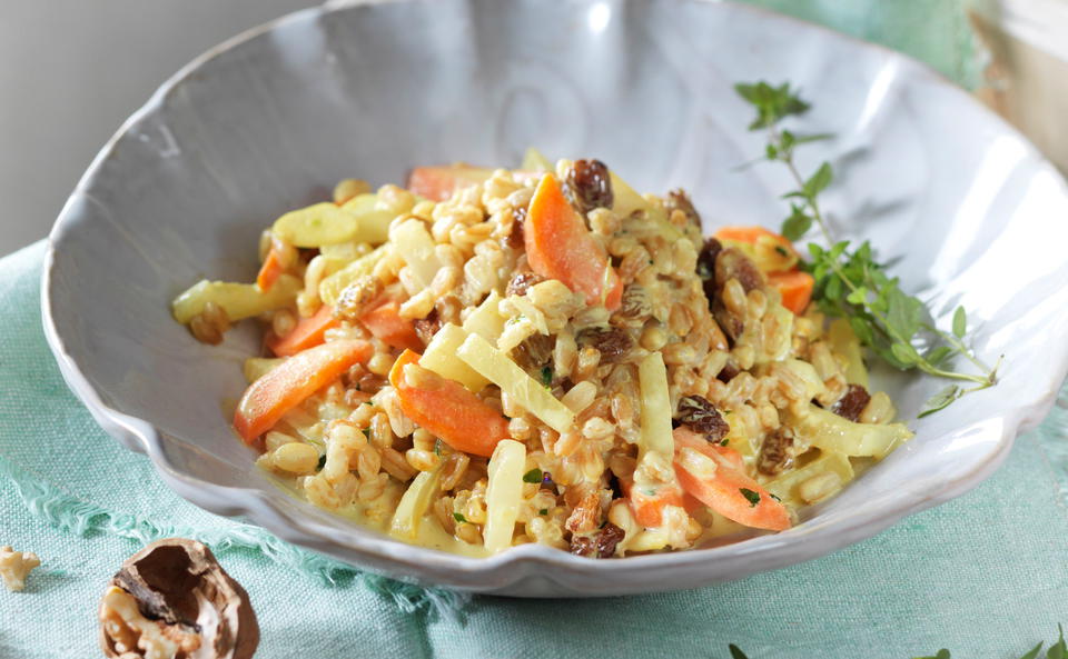 Veganes Einkorn-Gemüse-Curry