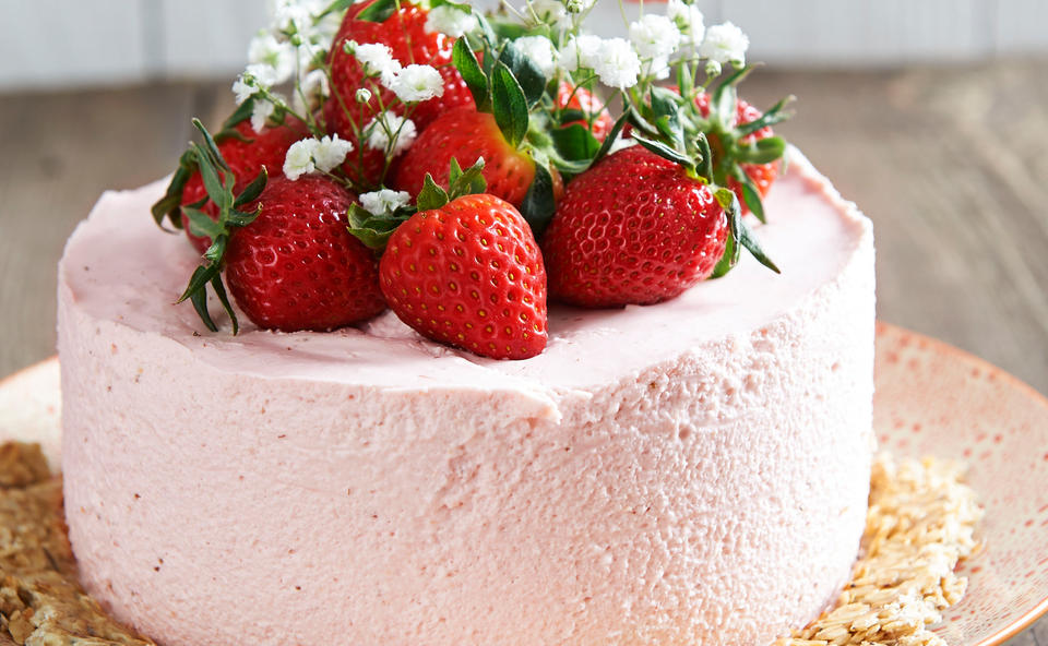 Erdbeer-Topfen-Cheesecake