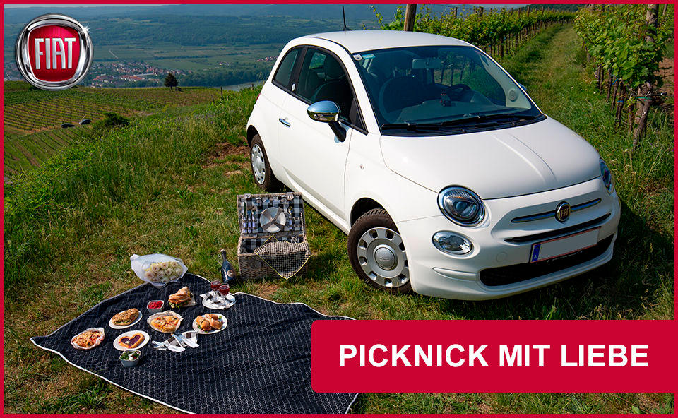 Das perfekte Picknick mit dem neuen Fiat 500