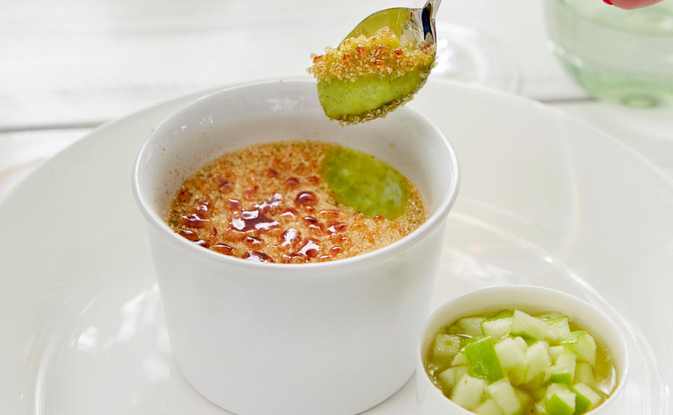 Marzipan-Pistazien Crème-brûlée