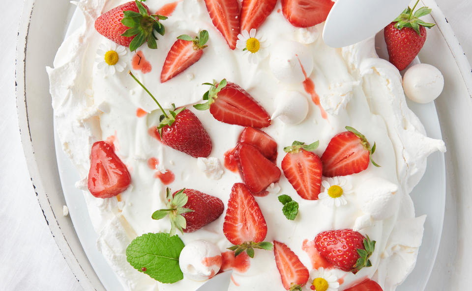 Eton Mess mit Erdbeerröster