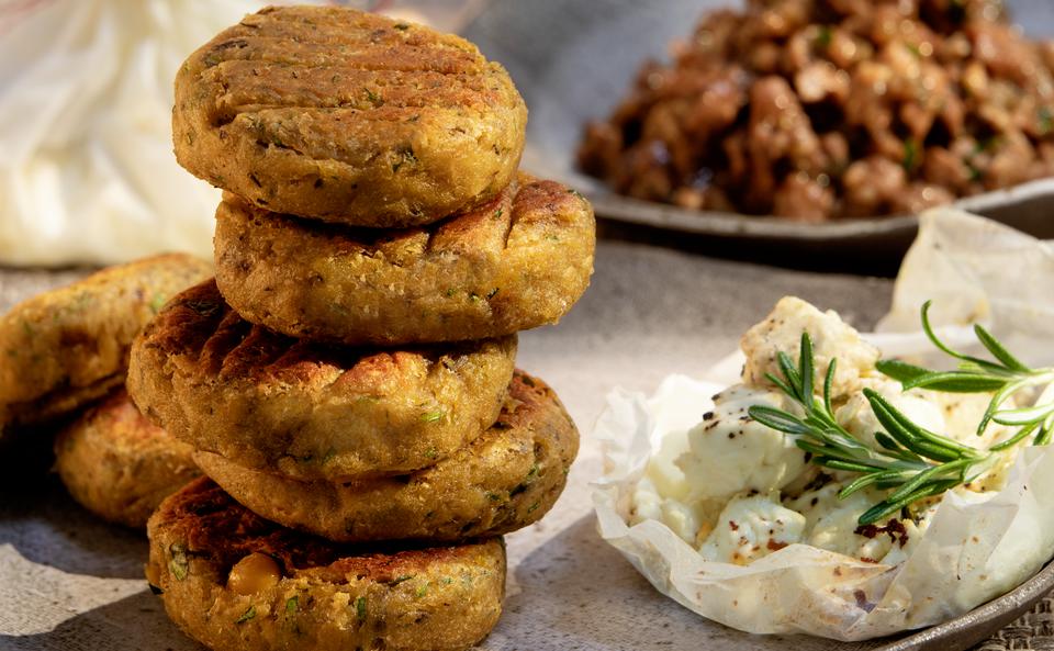 Kichererbsen-Melanzanilaibchen mit Lammragout