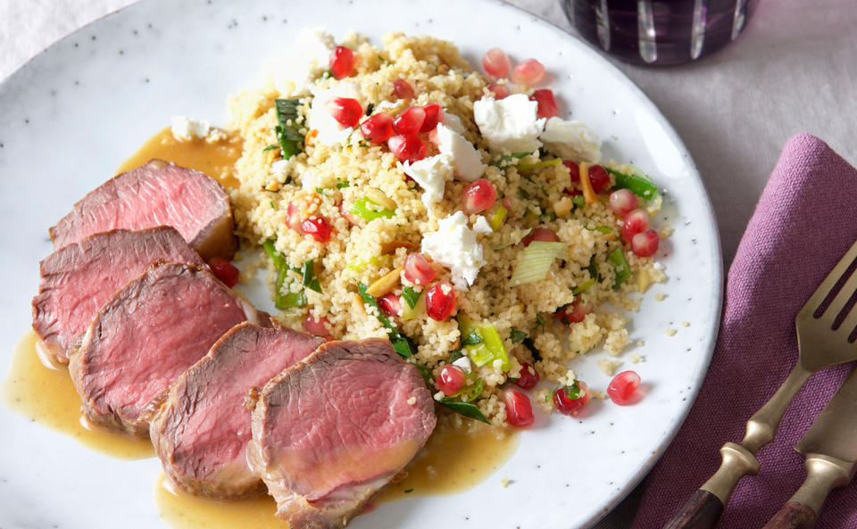 Lammfilet mit Couscous • Rezept • GUSTO.AT