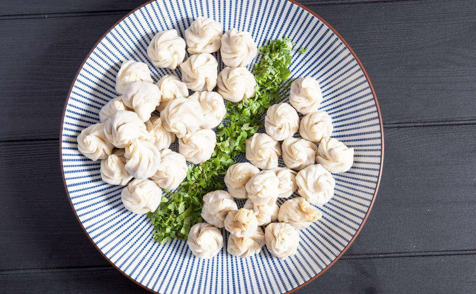 Süßkartoffel- & Fleisch-Dumplings