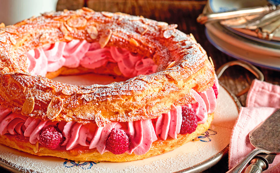 Paris-Brest mit Himbeercreme