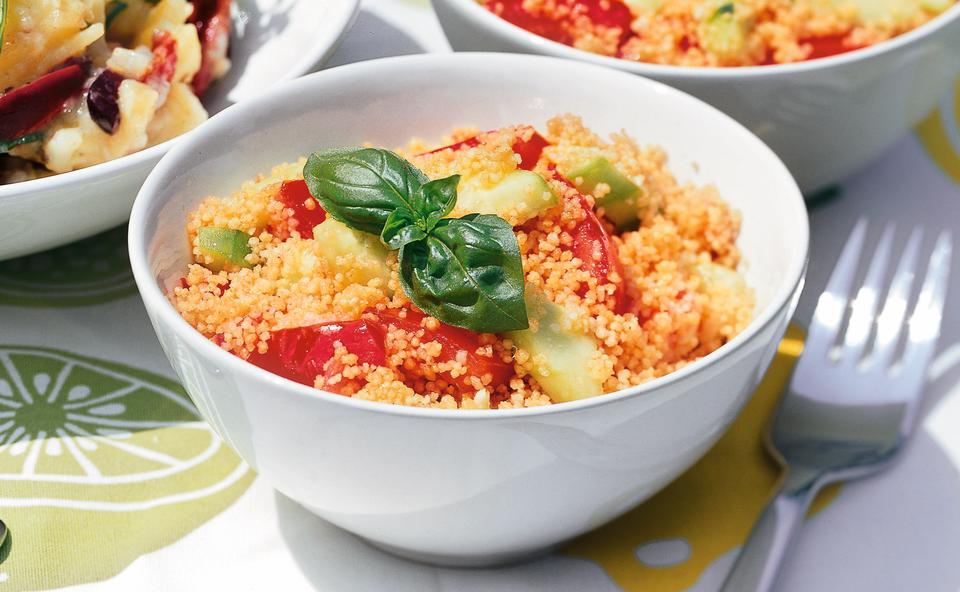 Couscous mit Tomaten und Gurken