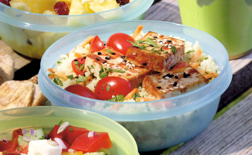 Couscous-Salat mit Tofu
