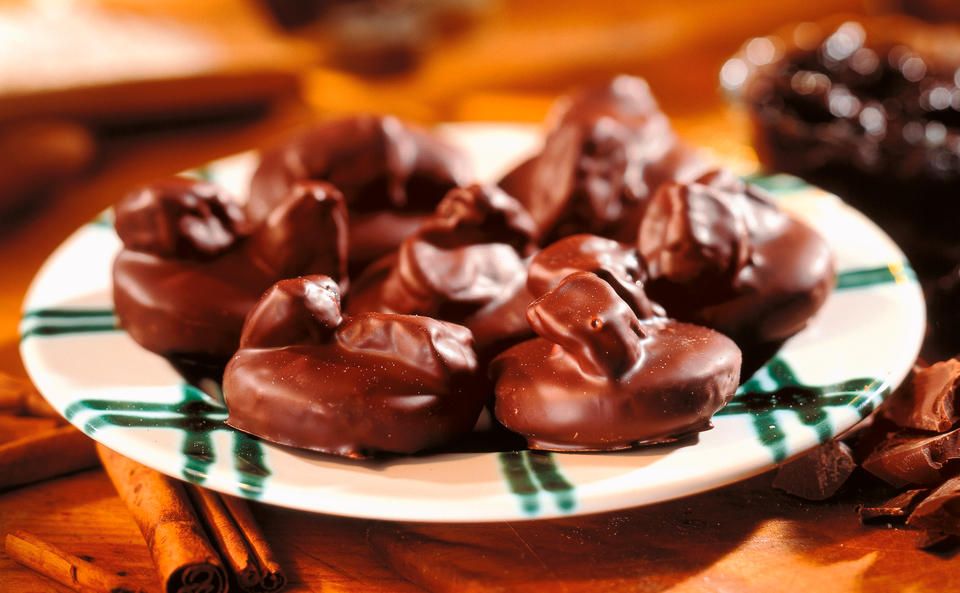 Pflaumen-Lebkuchen mit Schokolade