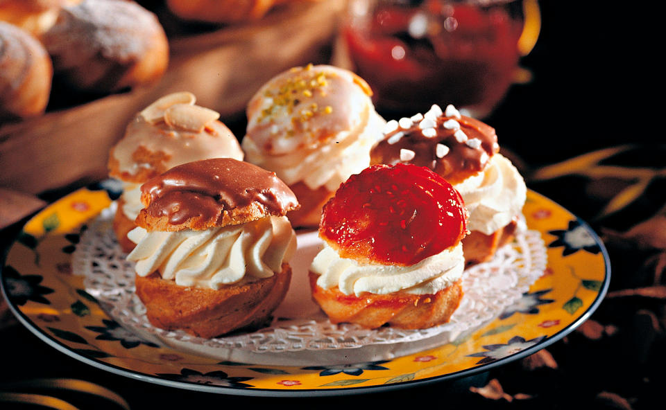 Profiteroles mit Vanillefülle