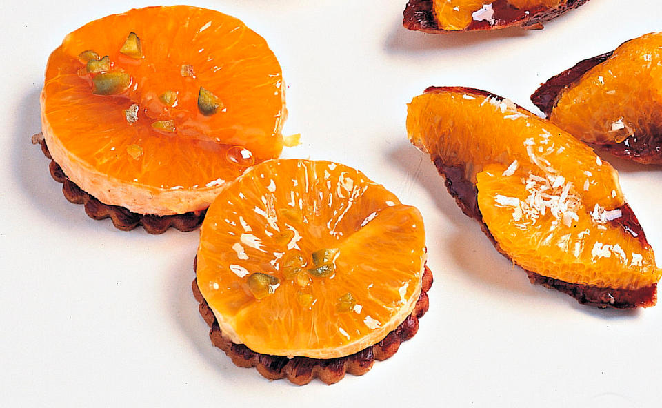 Petits Fours mit Orangen und Mandarinen