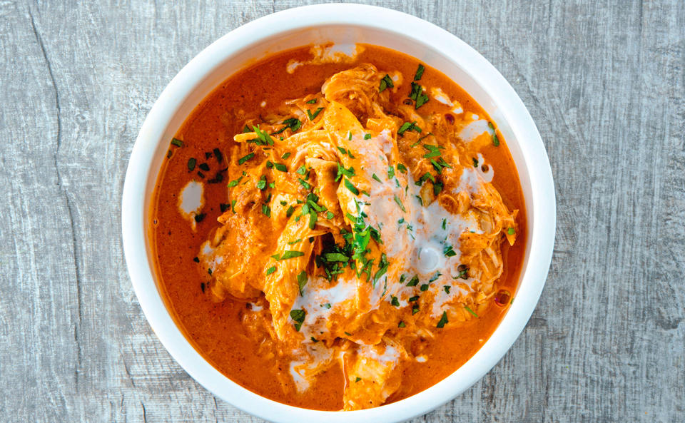 Indisches Butter Chicken mit Kokosreis