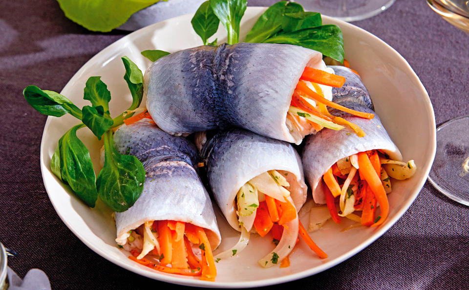 Rollmops mit Fenchel-Karottenfülle