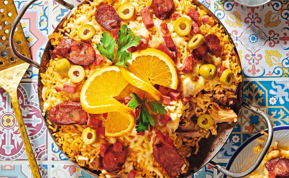 Arroz de Pato: Portugiesische Reispfanne mit Ente und Chorizo