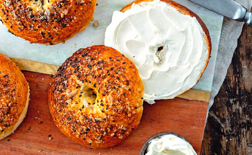 Selbstgemachte Bagels