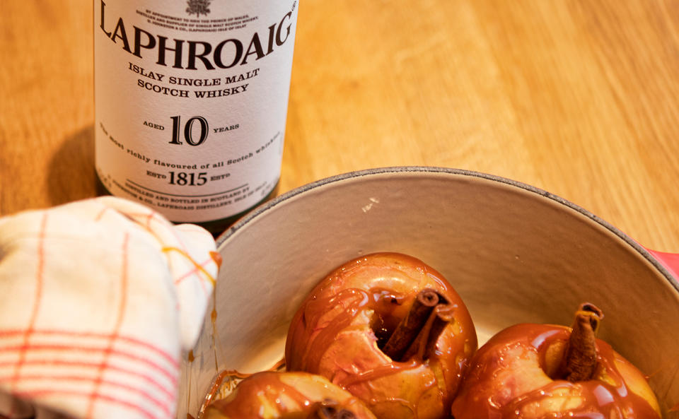 Bratapfel mit Laphroaig-Karamell