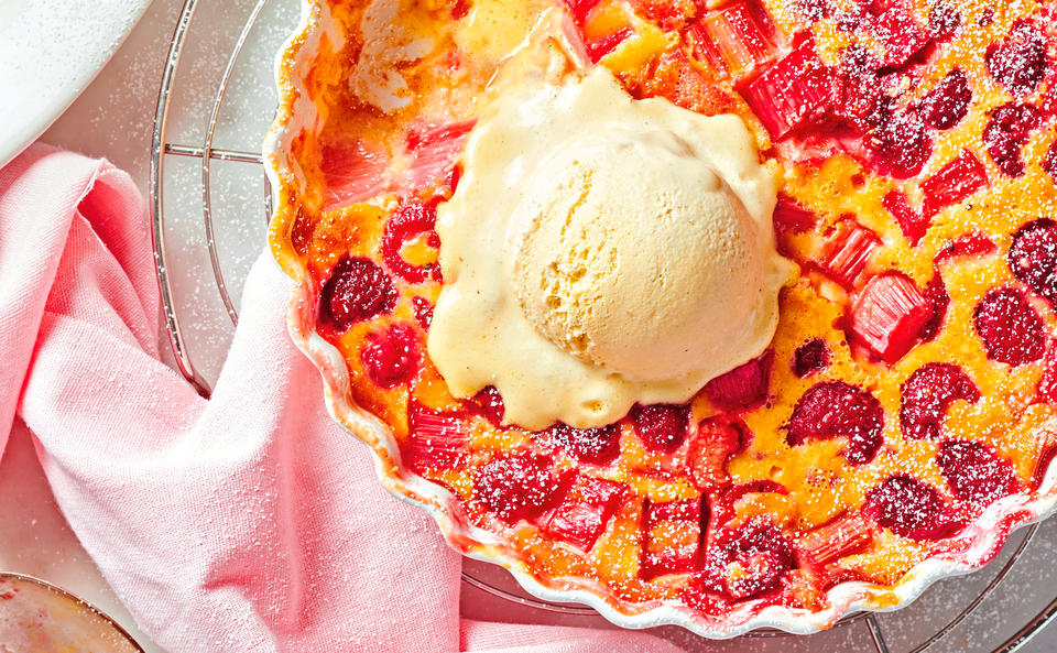 Clafoutis mit Rhabarber