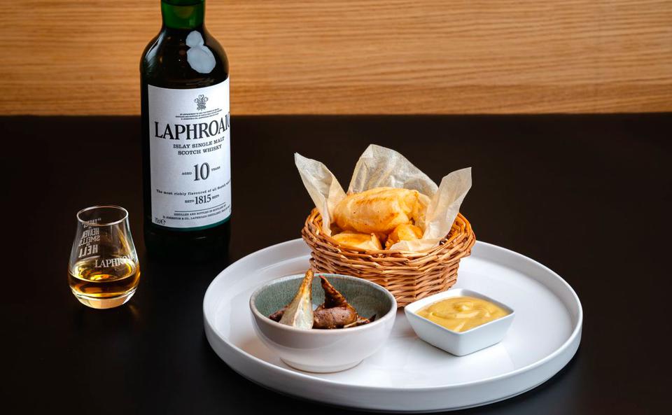 Donau Fish and Chips mit Laphroaig-Rouille