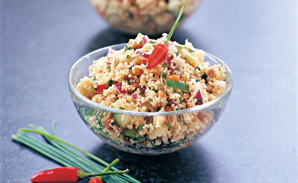 Veggie-Couscous-Salat mit Linsen