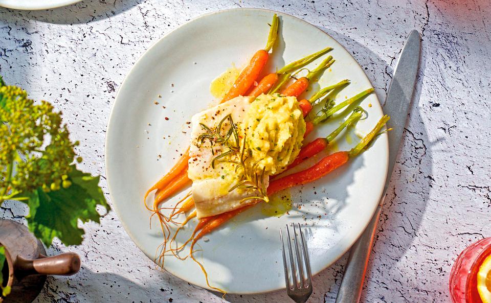 Konfiertes Zanderfilet mit Fenchel-Erdäpfelpüree