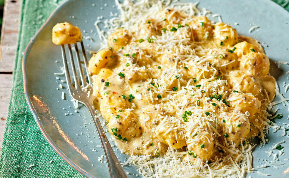 Ricotta-Gnocchi in Trüffel-Schnittlauch-Sauce