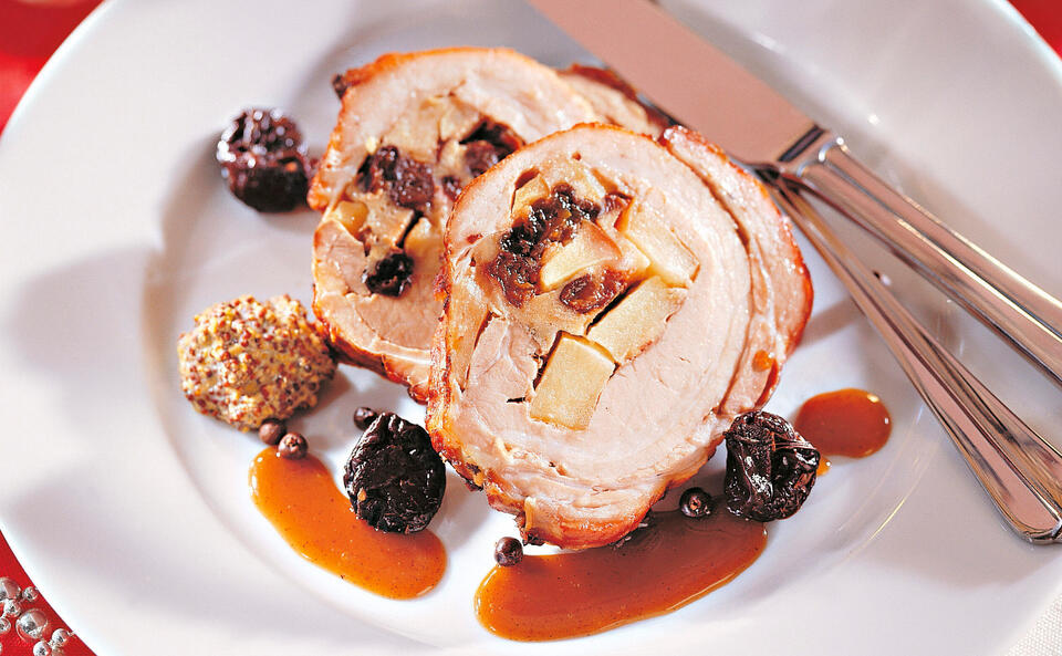 RipperIn mit Dörrzwetschken und Apfel