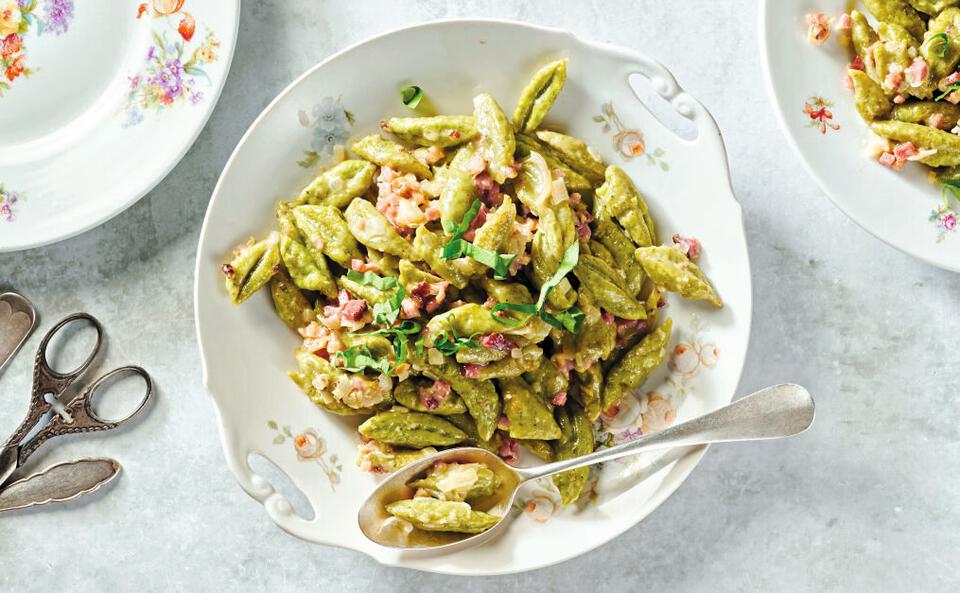 Einfache Bärlauch-Pasta