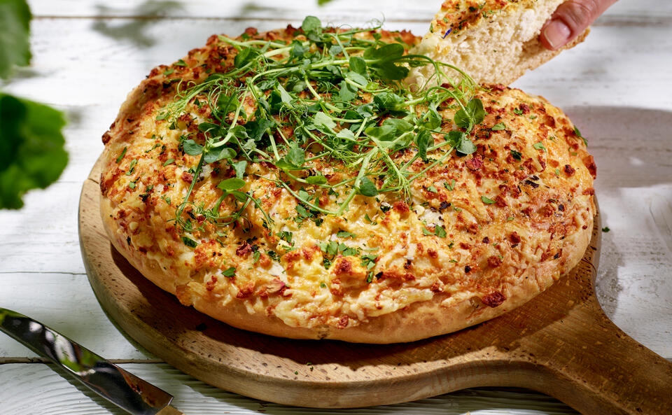 Käsebrot mit Kräutern