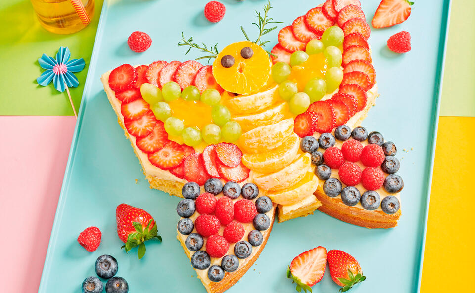 Schmetterling-Puddingtorte