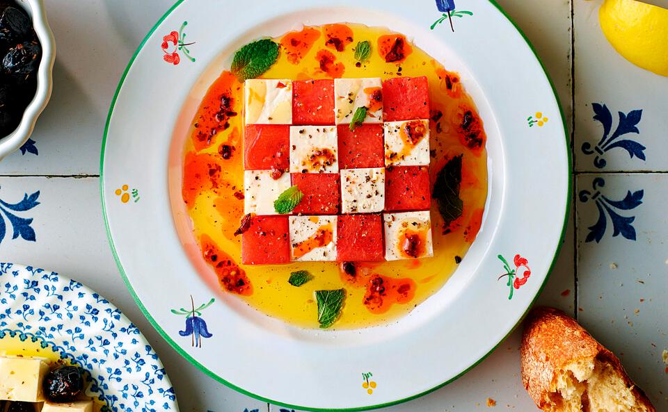 Feta-Schachbrett