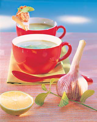 Knoblauch-Zucchini-Suppe
