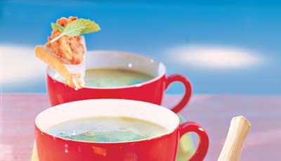 Knoblauch-Zucchini-Suppe
