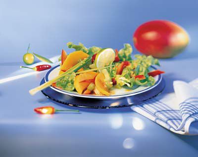 Karibischer Salat mit Mango