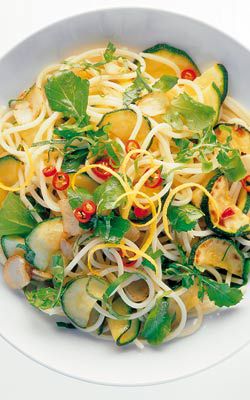 Zucchini-Pasta mit Kräutern