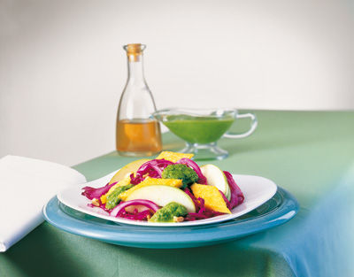 Rotkrautsalat mit Polenta