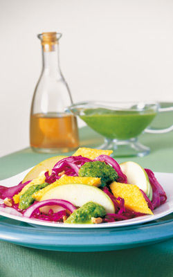 Rotkrautsalat mit Polenta