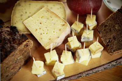 Käse und Speck