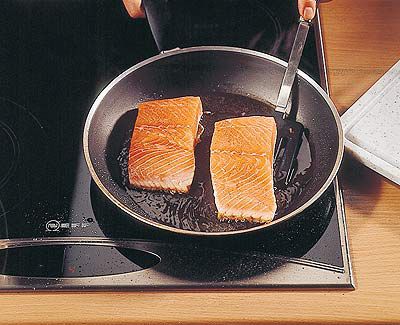 Lachsfilet braten (mit Haut)