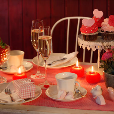 Valentinstag Tisch