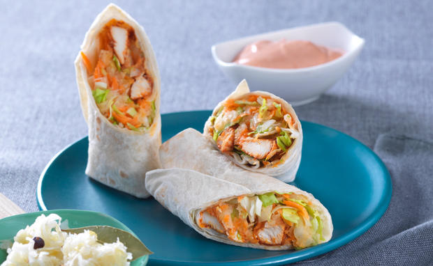 Paprika-Hendl-Sauerkraut-Wraps