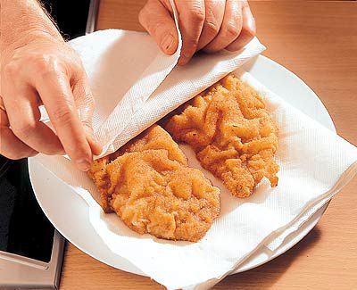 Schnitzel backen