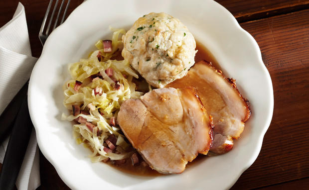 Schweinsbraten mit Biersaft