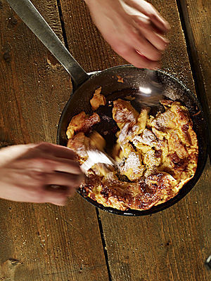 Kaiserschmarren mit Rumrosinen