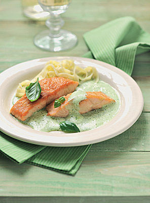 Salmone al pesto - Lachs mit Pesto