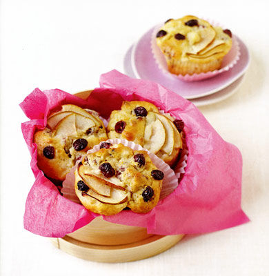 Birnen-Cranberry-Muffins