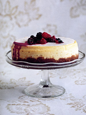 Ingwer-Cheesecake mit weißer Schokolade