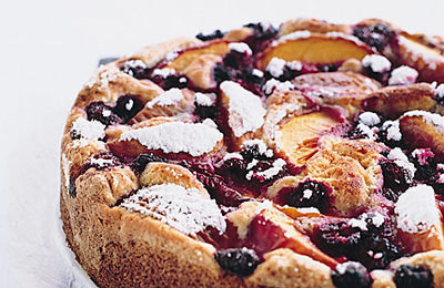 Donna Hay: Pfirsich-Himbeer-Kuchen